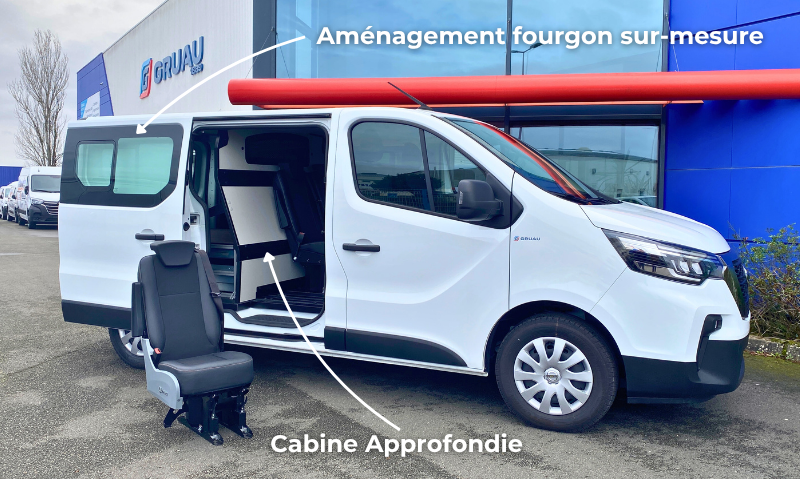 Utilitaire cabine approfondie
